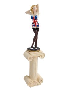 Sexy Model Amerika auf Säule verkleinert