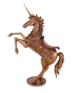 Karussel Einhorn mit Sattel verkleinert