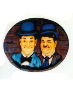 Dick und Doof Wandschild verkleinert