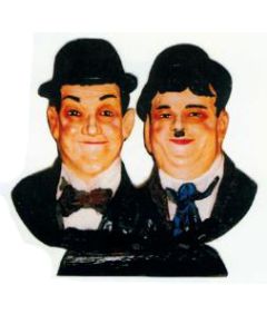Dick und Doof Doppelbüste verkleinert