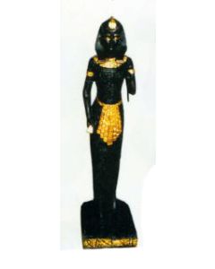 stehende Ägypterin Schwarz Gold verkleinert