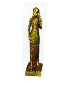 stehende Ägypterin Gold Grün verkleinert