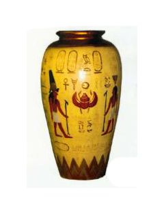 ägyptische Vase lebensgroß