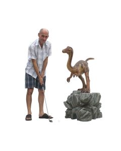 Dinosaurier Raptor lebensgroß