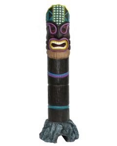 Tiki Maske auf Stein 6 lebensgroß