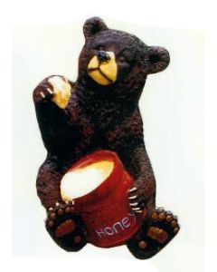 Braunbär mit Honigtopf verkleinert