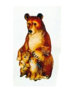 stehende Bärenfamilie klein verkleinert