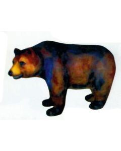 großer stehender Braunbär lebensgroß