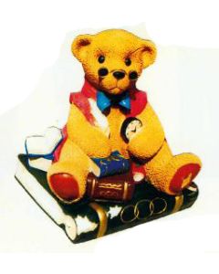 studierender Teddybär lebensgroß