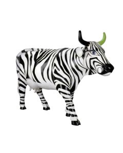 Kuh Zebra lebensgroß