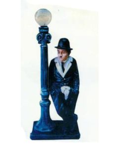 Charlie Chaplin an Laterne mittel verkleinert