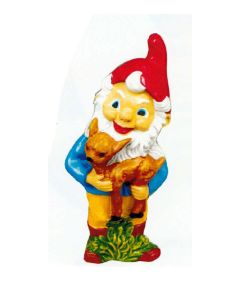 kleiner Zwerg mit Rehkitz verkleinert