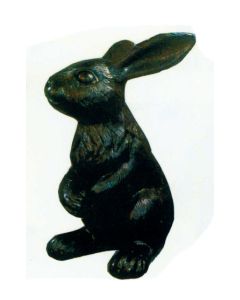 schwarzer mittelgroßer Osterhase vergrößert