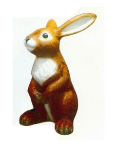 brauner mittelgroßer Osterhase vergrößert