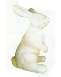 weißer mittelgroßer Osterhase vergrößert