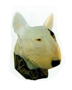 Bullterrierkopf Kampfhund lebensgroß