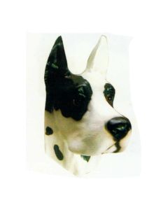 Hundekopf schwarz weiß lebensgroß