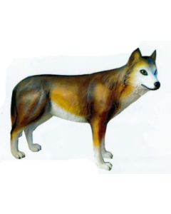 großer Wolf lebensgroß