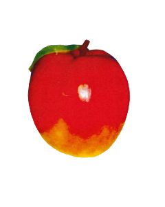 großer roter Apfel vergrößert
