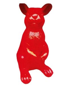 XXXL Osterhase in Rot übergroß XXL