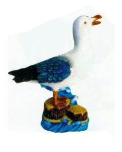 Möwe Schnabel offen auf Flog lebensgroß