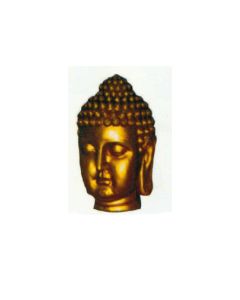 goldener Buddhakopf groß vergrößert