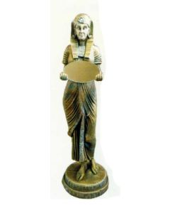 Ägypterin mit Spiegel gold silber lebensgroß