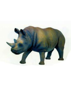 laufendes Nashorn groß lebensgroß