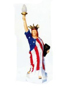 mittlere amerikanische Freiheitsstatue mit Lampe verkleinert