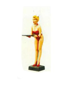 Bunnykellnerin mit Rotem Bikini verkleinert