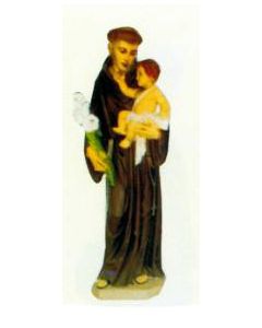 Franz von Assisi mit Kind und Blumen verkleinert