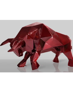 polygonaler Stier rot lebensgroß
