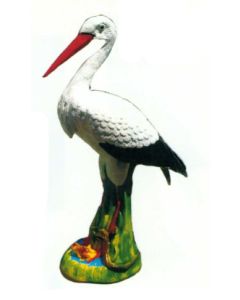 stehender Storch lebensgroß