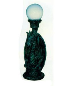 sitzender Drache als Stehlampe verkleinert