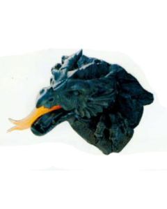 Feuer-spukender Drachenkopf verkleinert