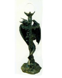 Schwert als Stehlampe mit Drachen verkleinert
