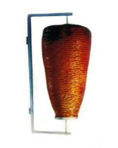 Dönerspieß mit Wandhalterung lebensgroß