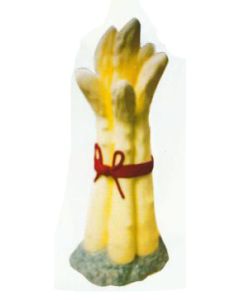 weißer Bund Spargel stehend übergroß XXL