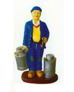 Milchmann mit Milchkannen klein verkleinert