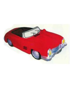 alter Rennwagen in rot verkleinert