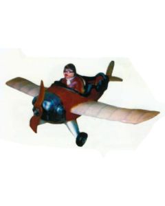 Flugzeug mit Pilot verkleinert