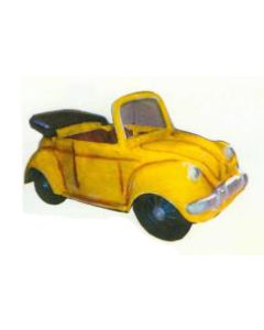 gelber Käfer Cabrio verkleinert