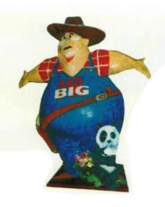Dicker Gärtner namens MR BIG lebensgroß