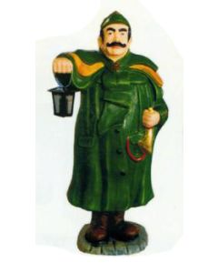 Nachtwächter klein mit Laterne und Hupe verkleinert
