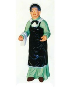 Oma als Kellnerin verkleinert