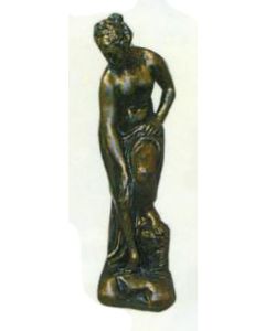hübsche Frauenfigur Bronzeoptik verkleinert