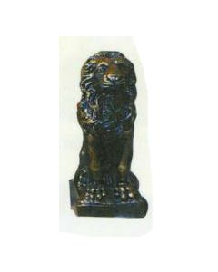 antiker Löwe in Bronzeoptik verkleinert