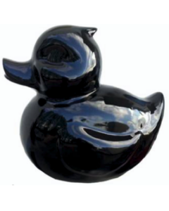 Ente schwarz vergrößert