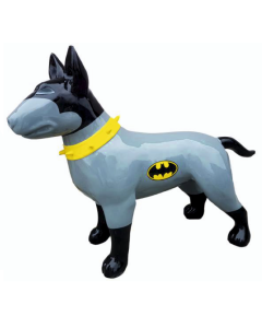 Hund Bullterrier Batman Kampfhund lebensgroß