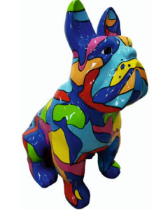 Bulldogge Mosaik lebensgroß